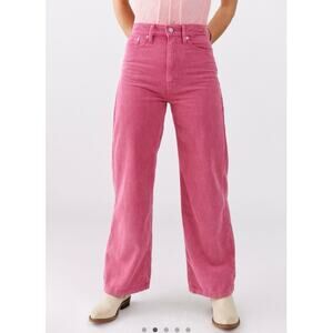 Urban Outfitters BDG High & Wide Corduroy Pant 28 Women’s Berry OB1214885